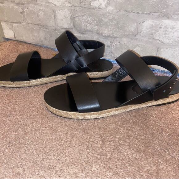 New Jenni kayne black leather sandals sz 11 - Picture 2 of 5